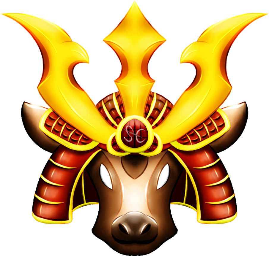 Samurai Cow Logo By Cademaddog - Samurai Cow (905x863), Png Download