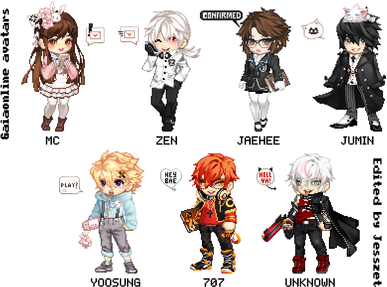 Gaiaonline Cosplay Avatars By Jesszet (816x600), Png Download