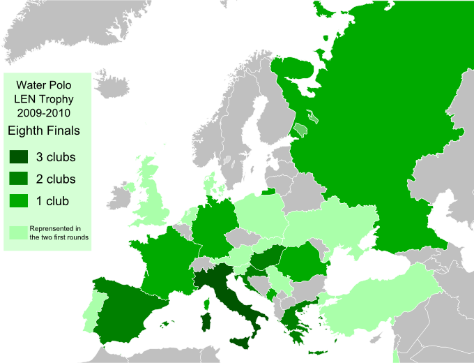 Waterpolo Lentrophy 2009-2010 8thfinals En - Ussr And Satellite States Map (680x520), Png Download