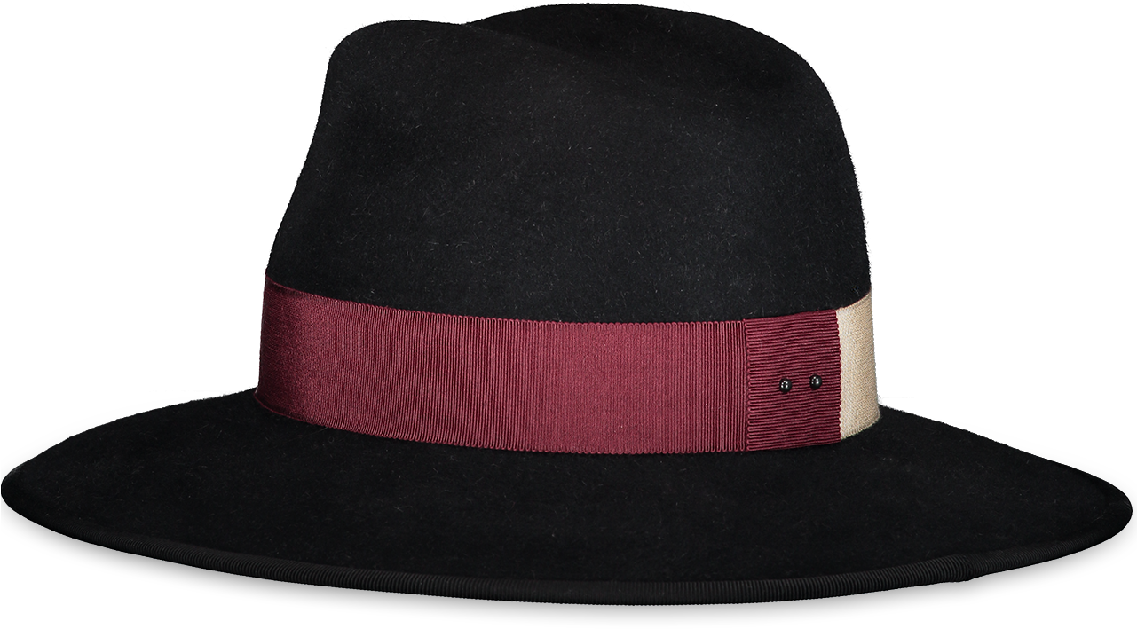Christopher Rabbit Felt Hat Black (1280x1920), Png Download