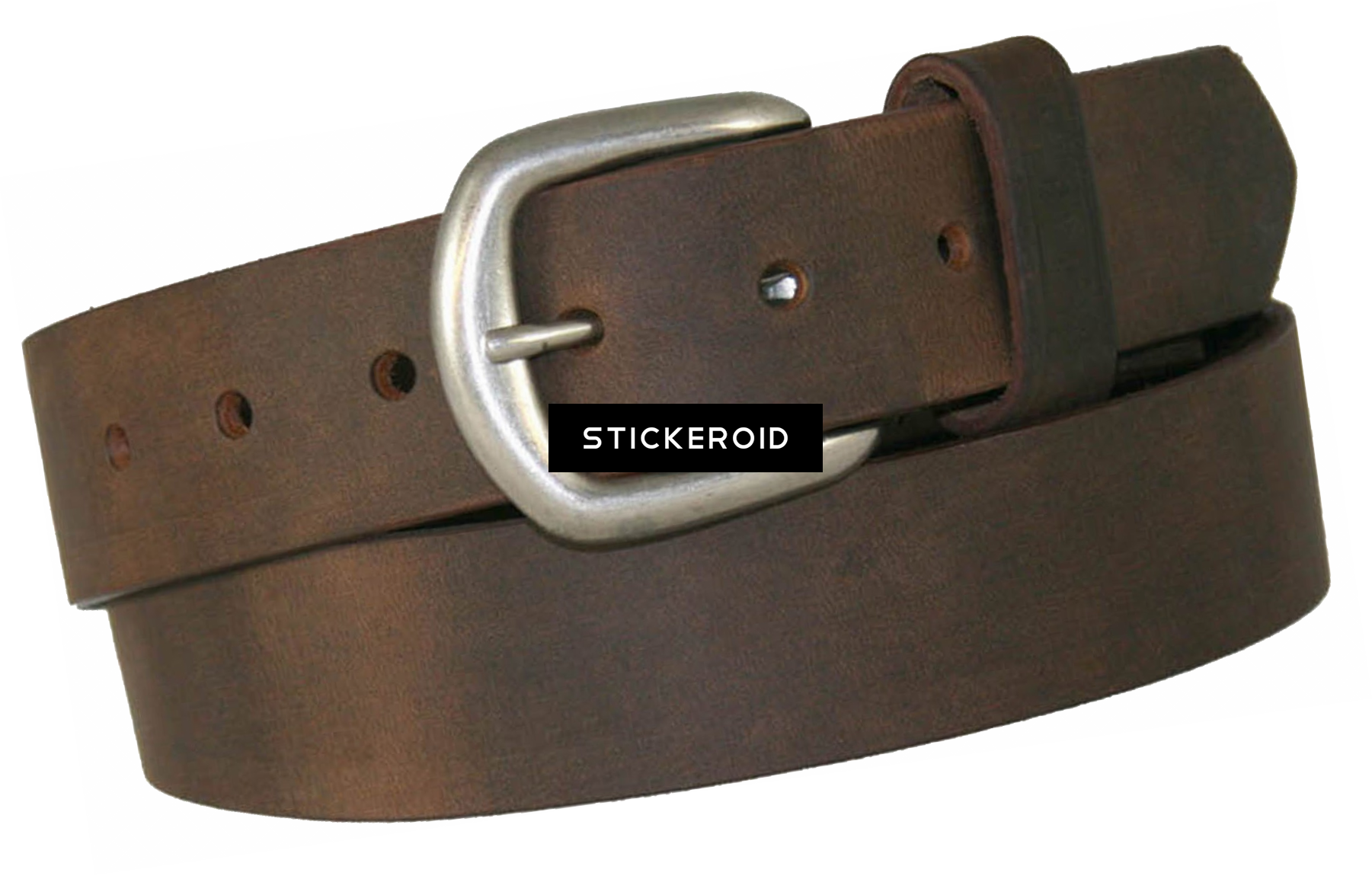 Belt - Boston Leather 1-12 Chieftain Leather Belt - 34, Aged (1801x1150), Png Download