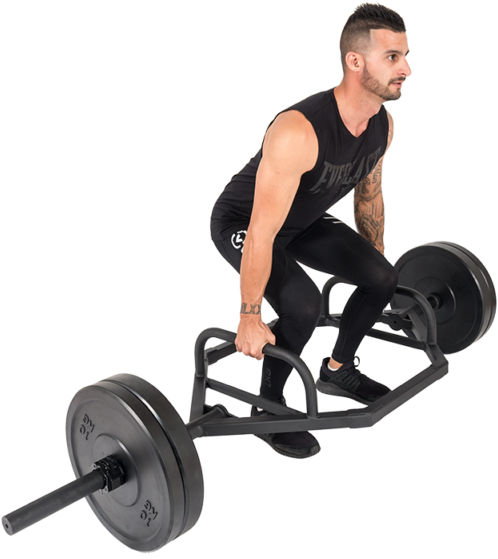 Add Safety To Your Deadlift - Hex Bar Deadlift Png (624x640), Png Download