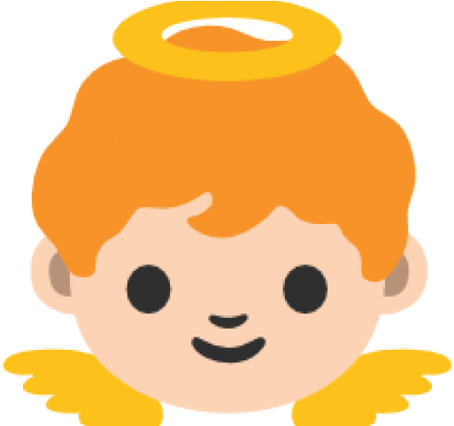Angel Clipart Clear Background - Android Angel Emoji (640x480), Png Download