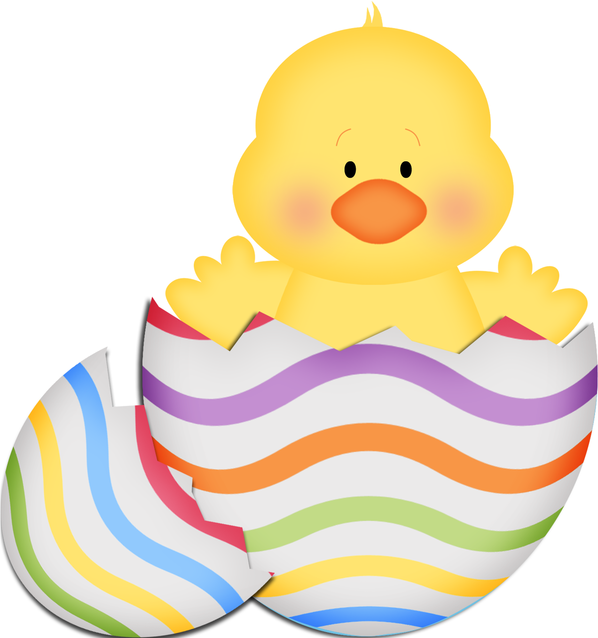 Chick In Egg Easter Images Clip Art, Easter Bunny, (1233x1499), Png Download