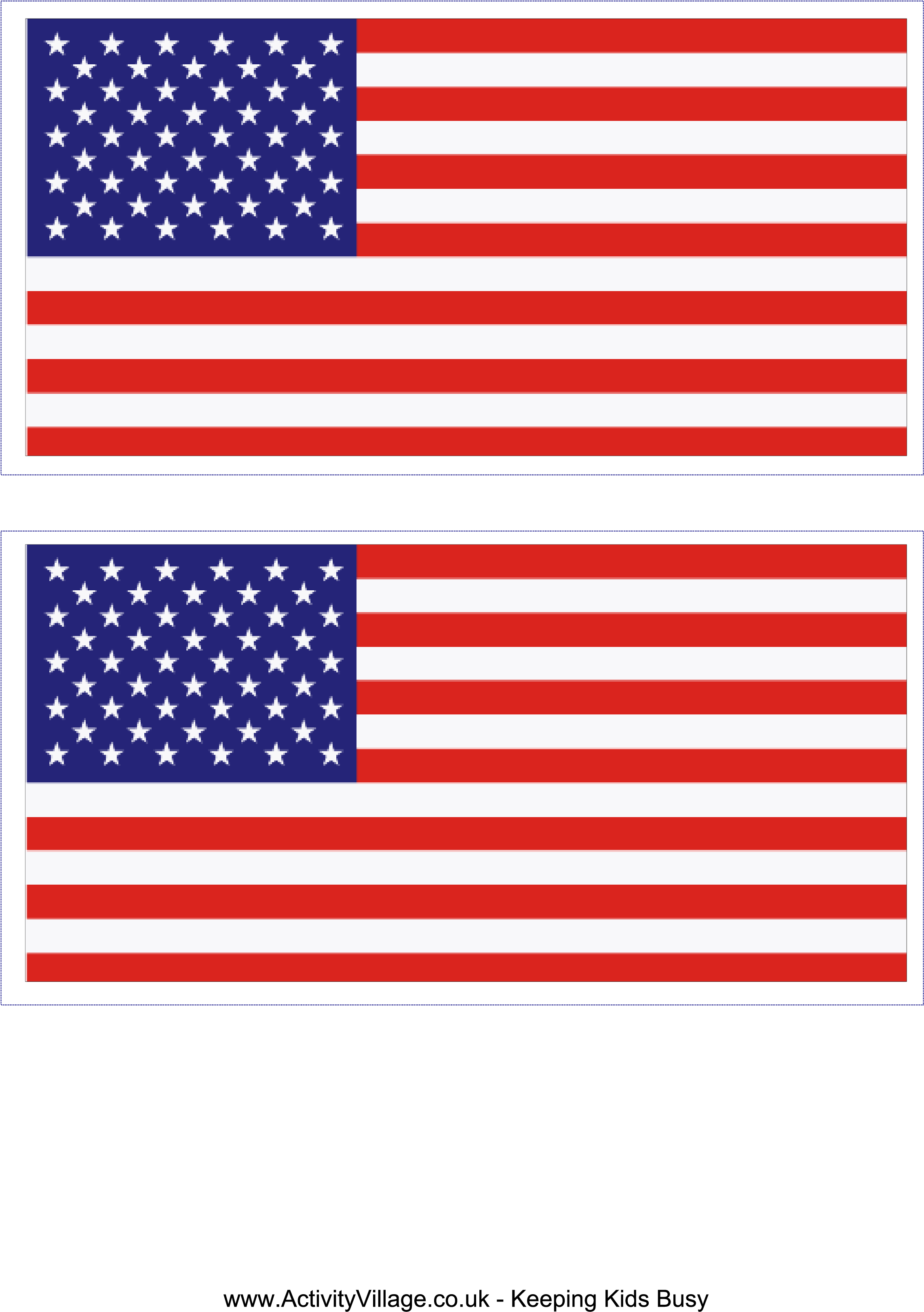 American Flag Template - Andrews Field (2480x3508), Png Download
