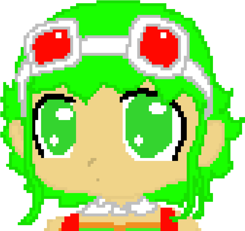 Gumi Megpoid Pixelated Chibi - Pixel Art (840x840), Png Download