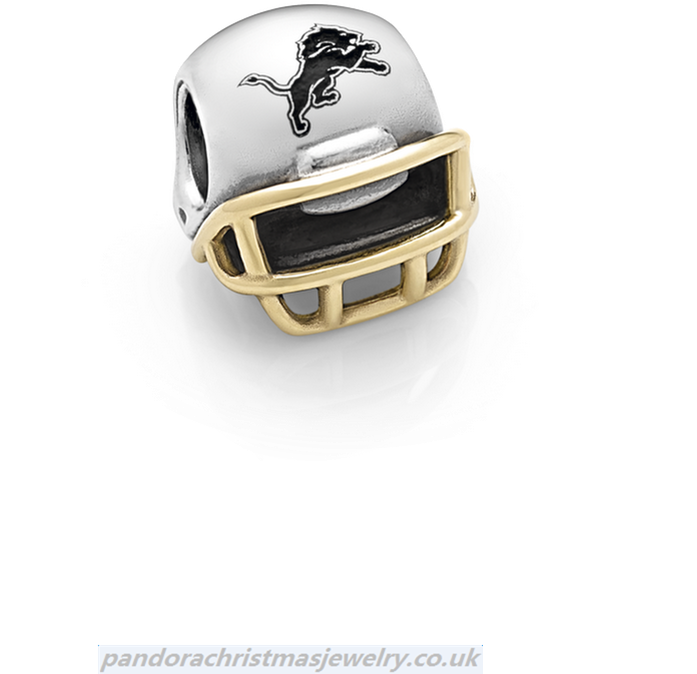Pandora Detroit Lions Helmet Charms Up0218 - Falcons Pandora 2-tone Helmet Charm (1000x1000), Png Download