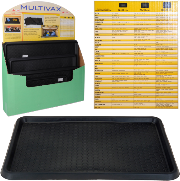 Csomagtartó Tálca Gumi 52x92cm (600x600), Png Download