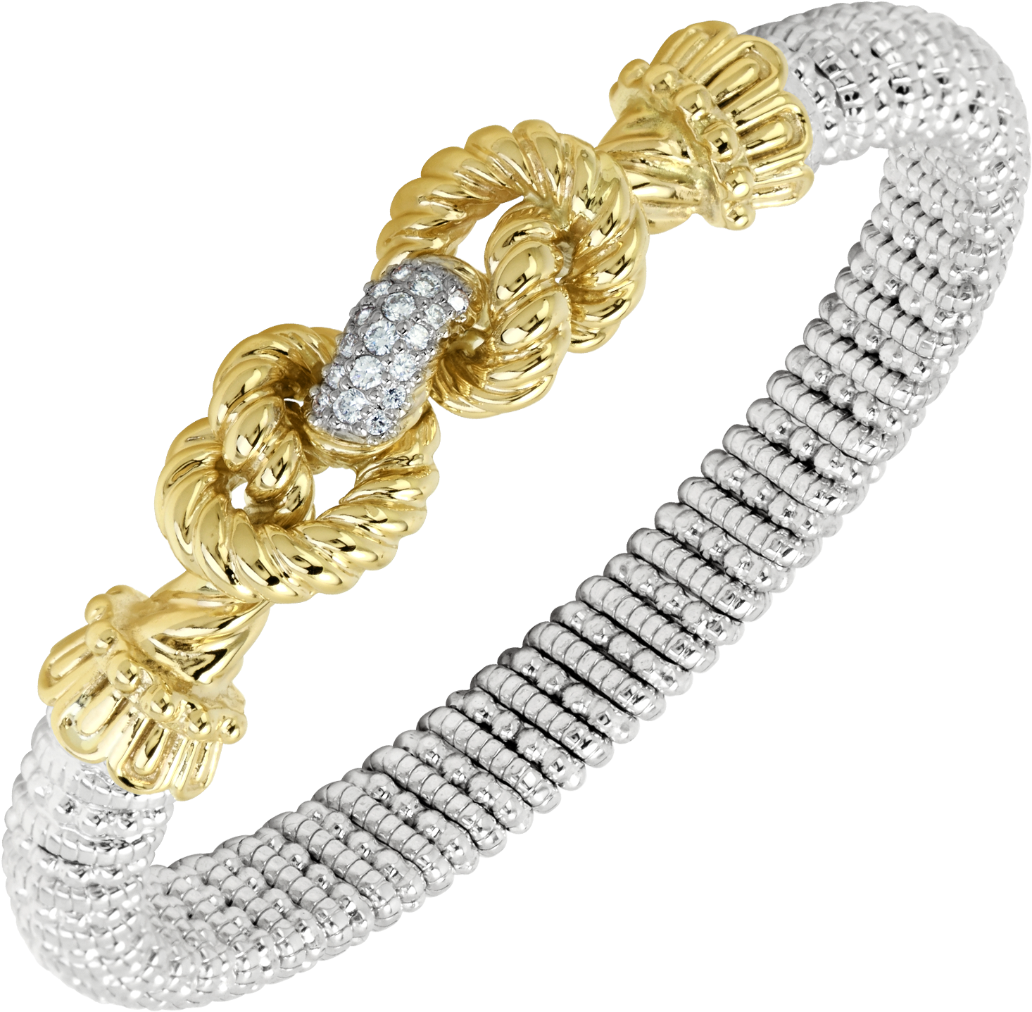 Vahan Sterling Silver And 14 Karat Bracelet With (1500x1500), Png Download