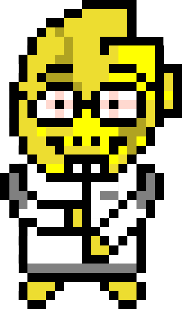 D Alphys Edit - Undertale Alphys Pixel Art (702x1142), Png Download