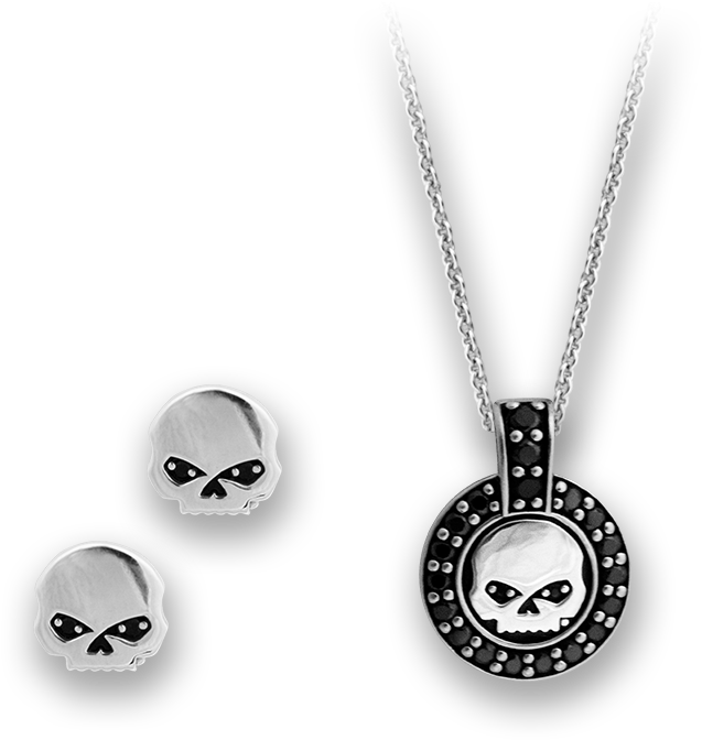 Harley Jewelry Set - Mod Harley Davidson Jewelry Png (758x727), Png Download