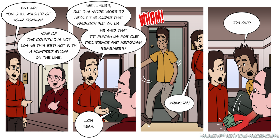 The Warlock Was Offended By George Wearing Nothing - Comics (980x479), Png Download