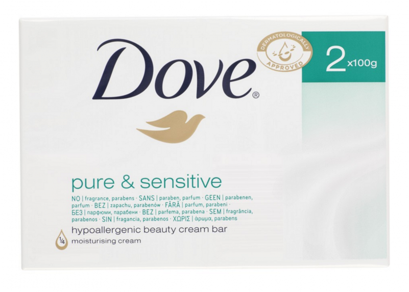Dove Pure & Sensitive Soap Bar - All Dove Soap Green (800x800), Png Download
