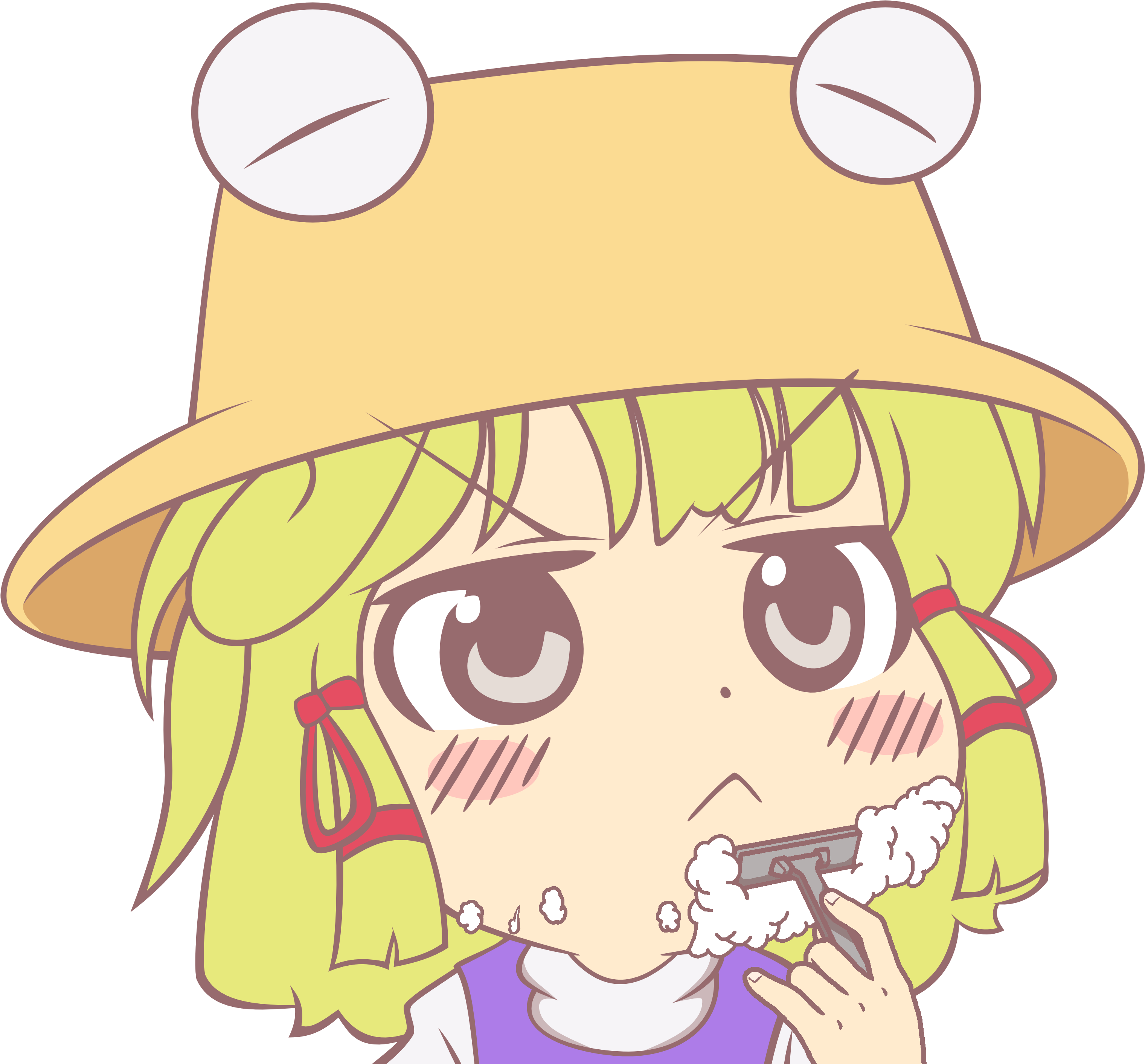 9988490 - Ohio Touhou (3100x2885), Png Download