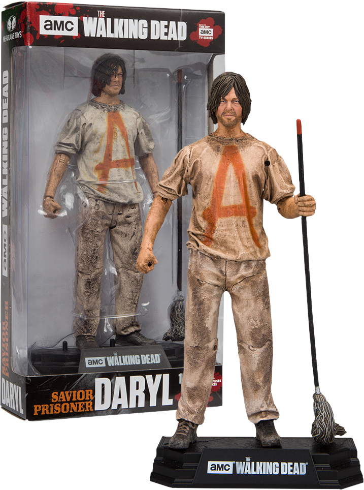 The Walking Dead Tv Series Savior Prisoner Daryl 7 - Walking Dead Savior Prisoner Daryl 7-inch Action Figure (717x964), Png Download