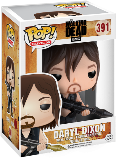 Walking Dead Daryl Pop Vinyl (560x560), Png Download