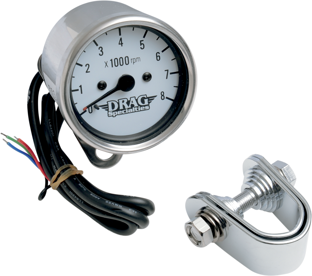 Drag Specialties 8000 Rpm Chrome Electronic Tachometer - Drag Specialties 2211-0058 Mini Electronic 8000 Rpm (1086x960), Png Download