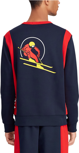 Suicide Skier Sweatshirt - Ralph Lauren Corporation (506x630), Png Download