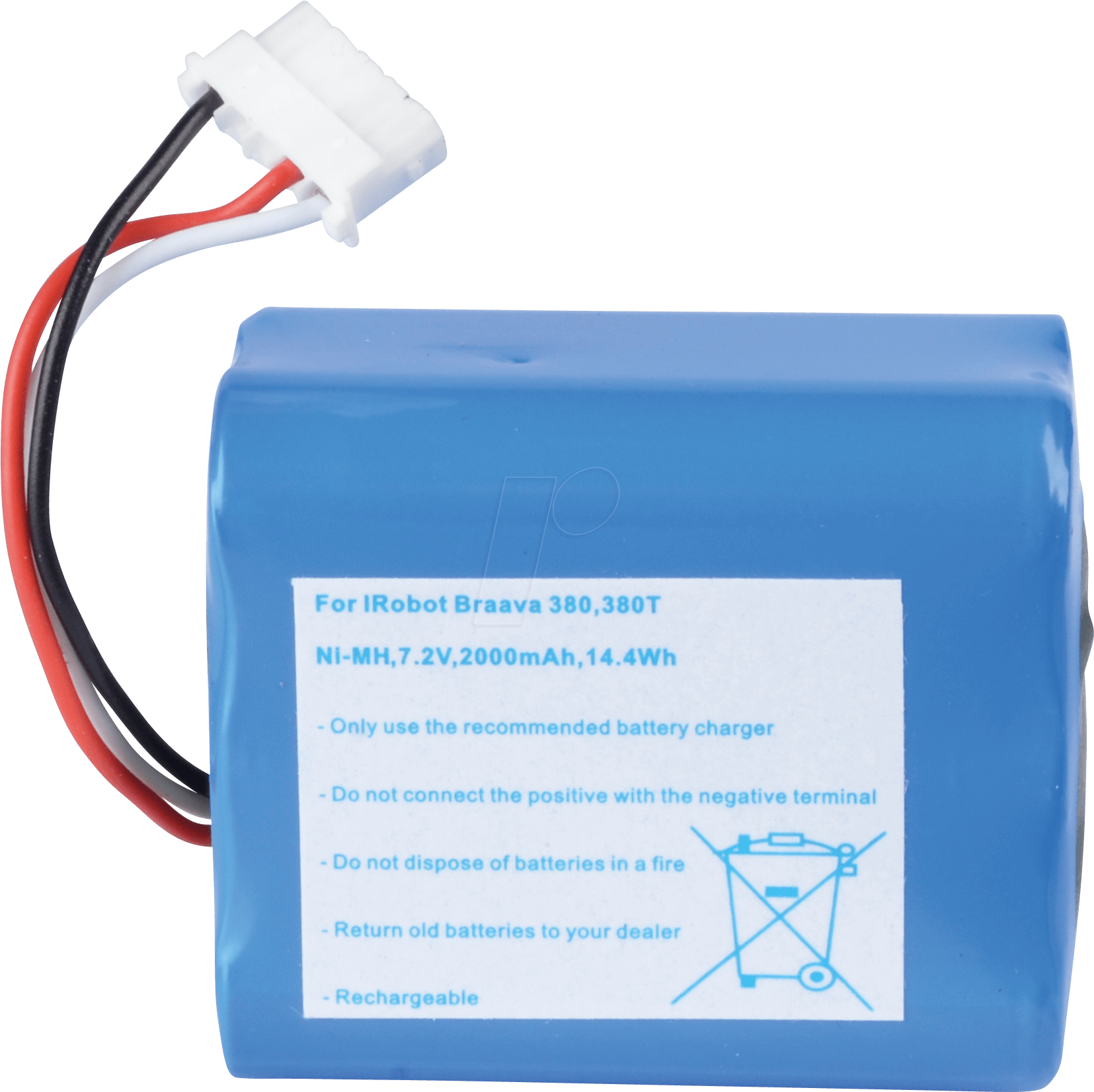 2000 Mah, Nimh For Irobot Braava 380 Frei (1655x1651), Png Download