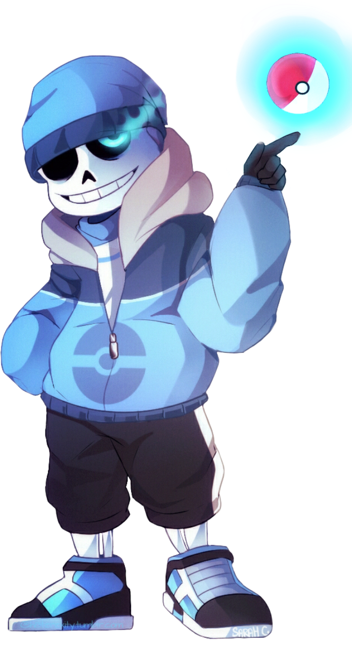 I Drew Le Trainertale/poketale Snas - Poketale Sans (720x1280), Png Download