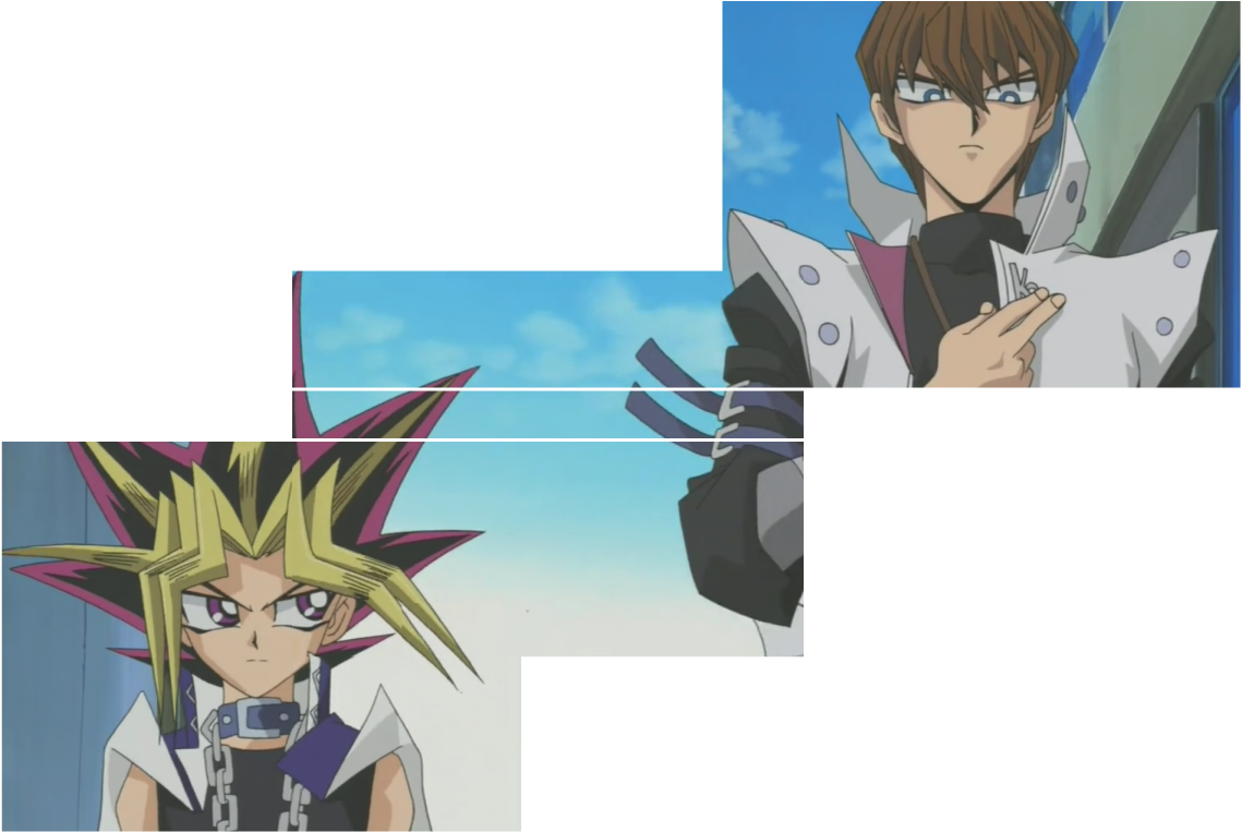 There Is A Proper Gap Between The Top Of Yami's Screencap - Cartoon (1139x763), Png Download