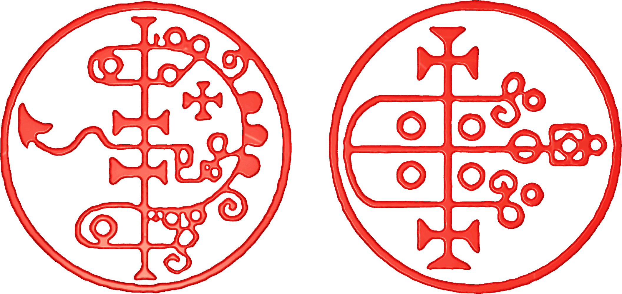 Blood Sigils - Circle (2113x1000), Png Download