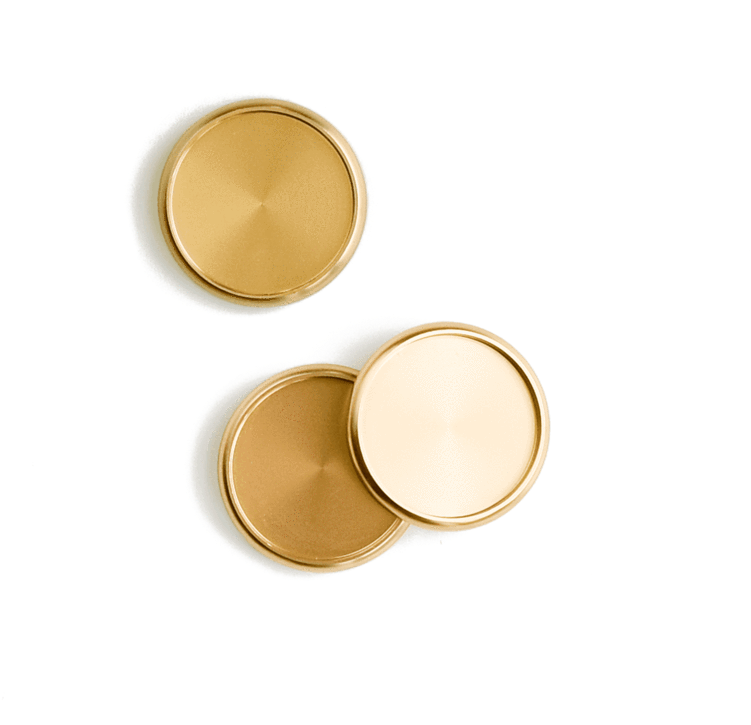 Purple Geometric Agenda With 9 Gold Discs - Eye Shadow (800x800), Png Download