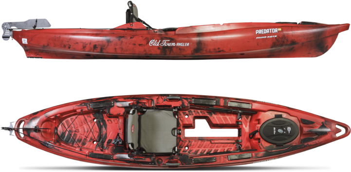 Old Town Canoe Predator Xl Minn Kota Brown Camo (750x422), Png Download