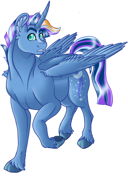 Mlp - Fim Imageboard - Image - Winged Unicorn (585x600), Png Download