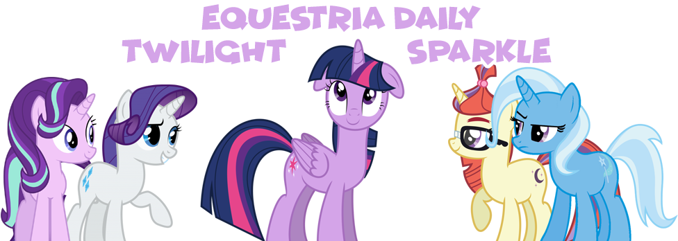 Starlight Glimmer, Transparent Background, Trixie, - Cartoon (1000x350), Png Download