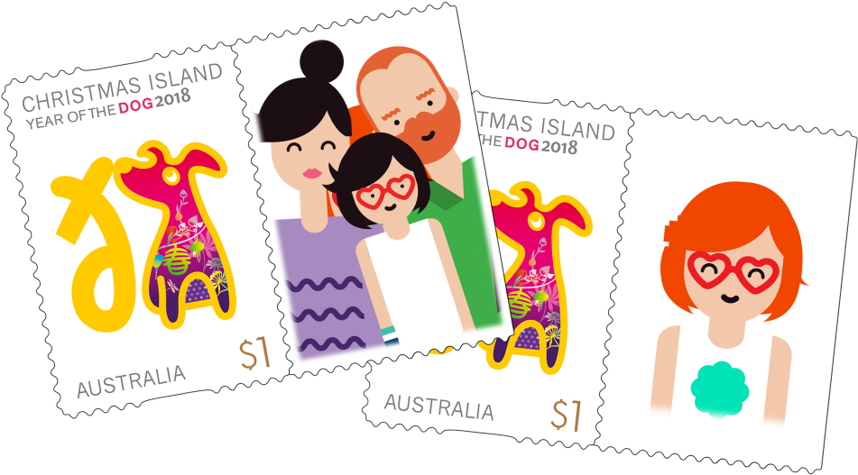 Christmas Island Year Of The Dog 2018 Personalised (970x545), Png Download