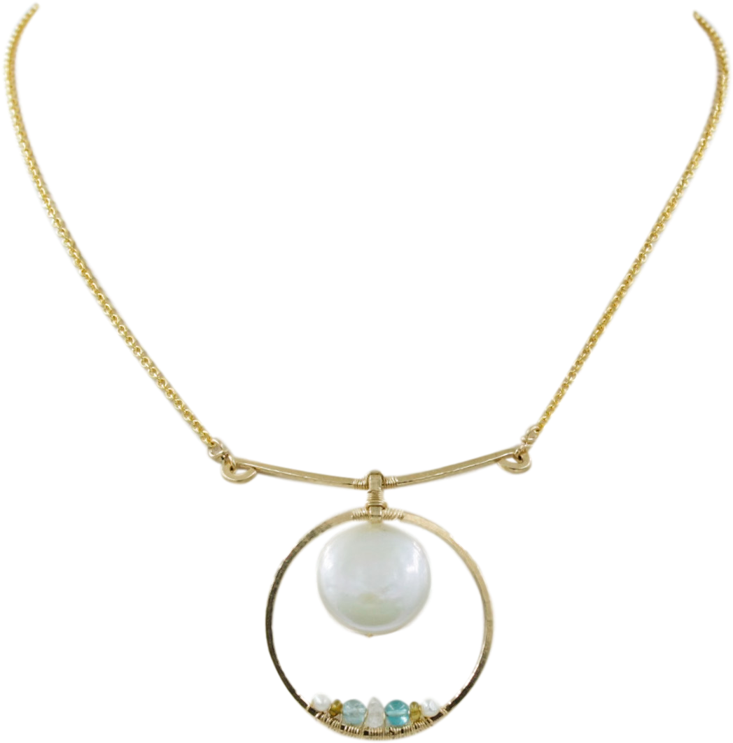 Moon Goddess Necklace In Silver (1812x1359), Png Download