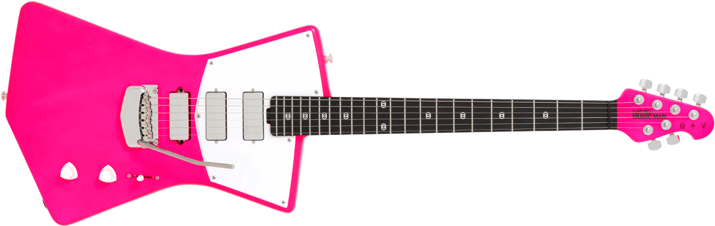 Ernie Ball Music Man St Vincent Masseduction Electric - Music Man St Vincent Red (1500x550), Png Download