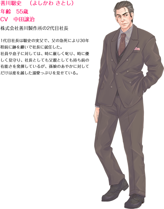 Shacho Inno - Middle Aged Man Anime (550x690), Png Download