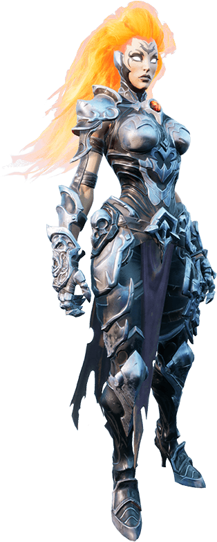 Fury Element Artwork Flamme - Darksiders 3 Fury Png (514x800), Png Download