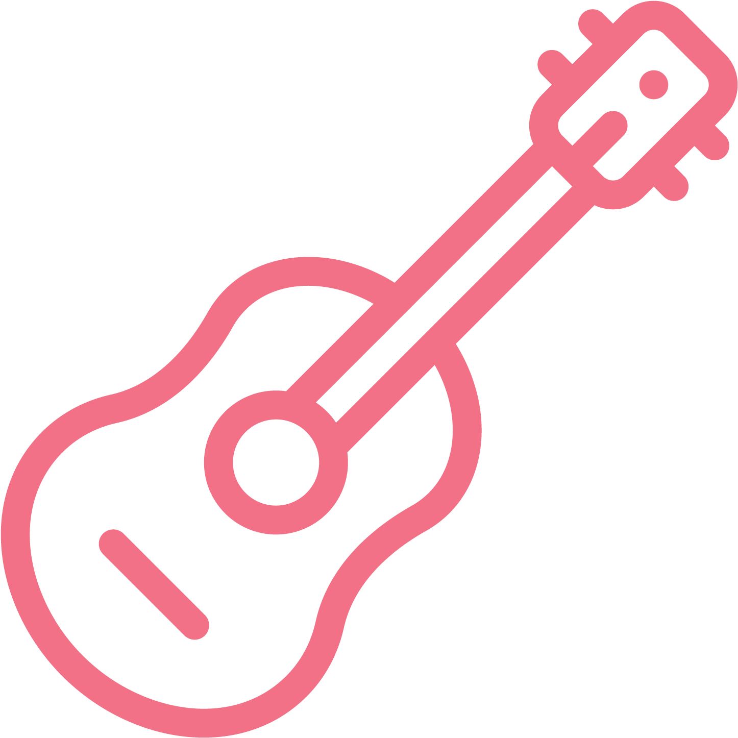 Guitar - Guitar Line Art Vector (2626x2084), Png Download