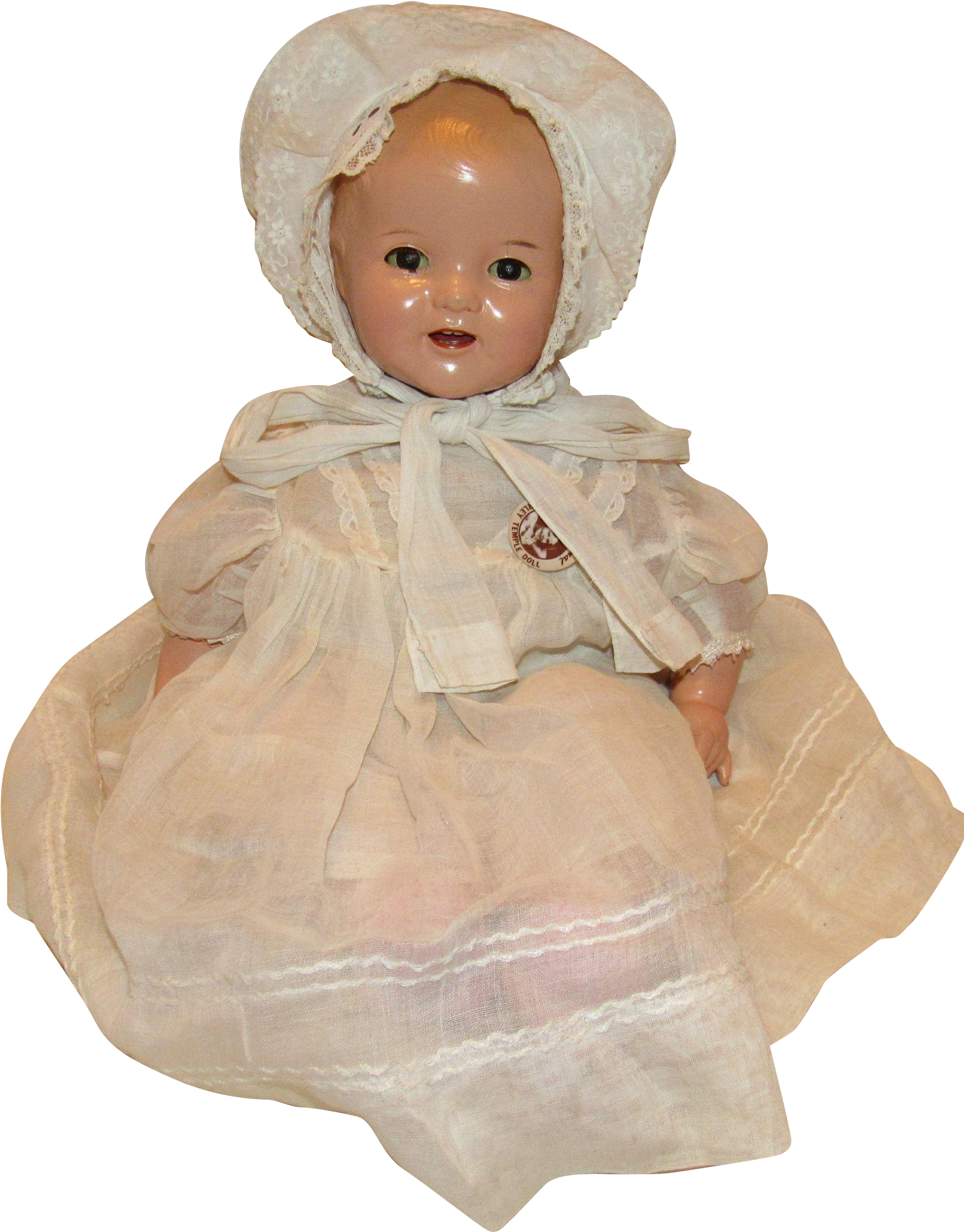 Vintage Ideal Flirty Eyes Composition Rare Molded Hair - Doll (2027x2027), Png Download