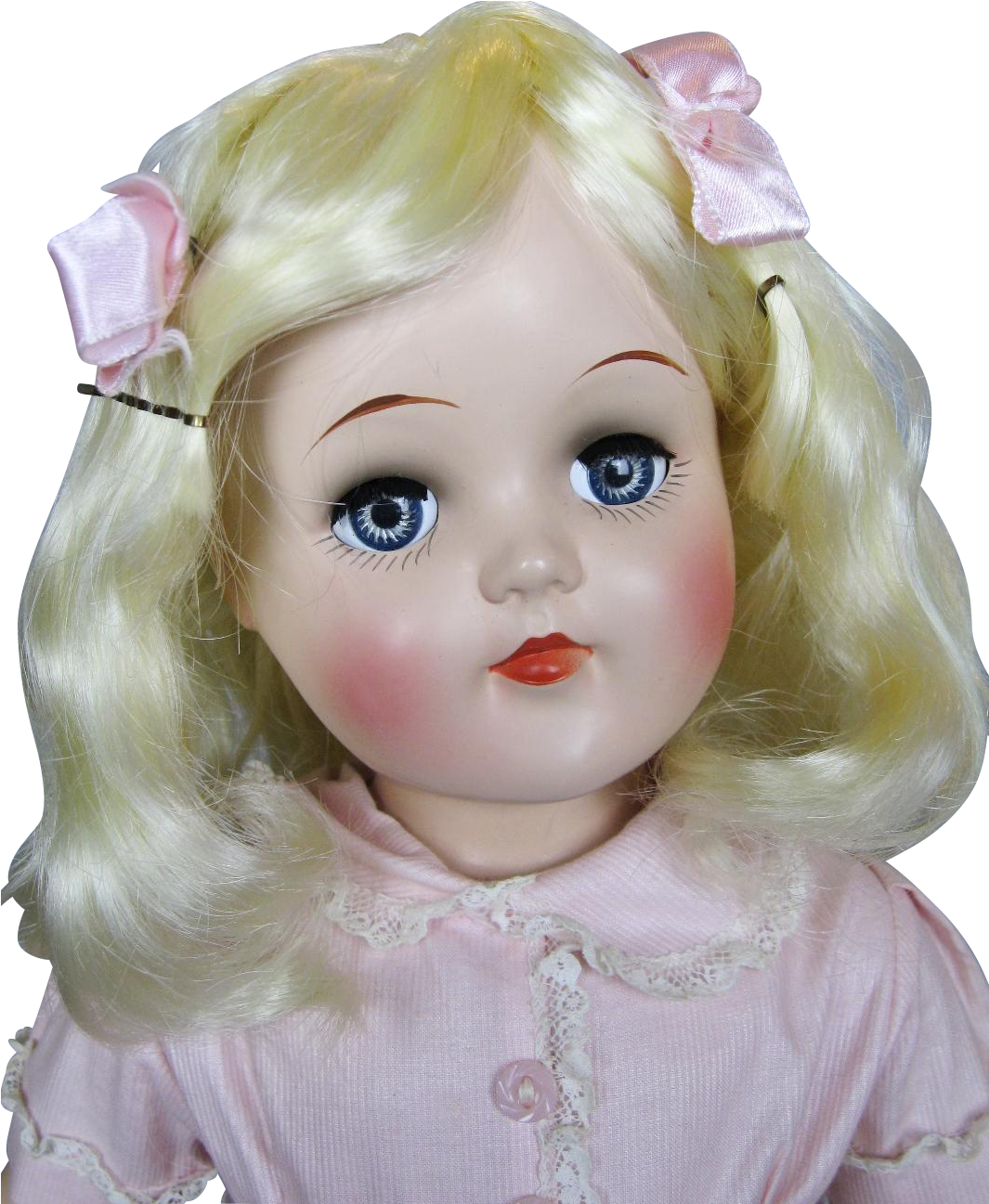 21' Vintage Ideal High Color Toni P-93 Hard Plastic - Doll (1296x1296), Png Download