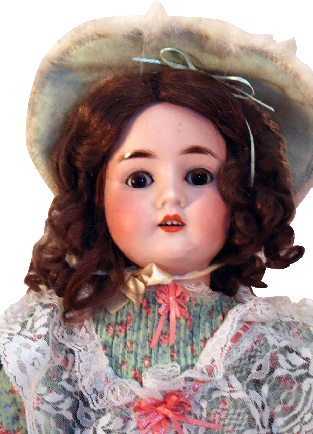 Pansy Iv German Bisque Antique Doll 23” Tall With Mint (1663x1663), Png Download