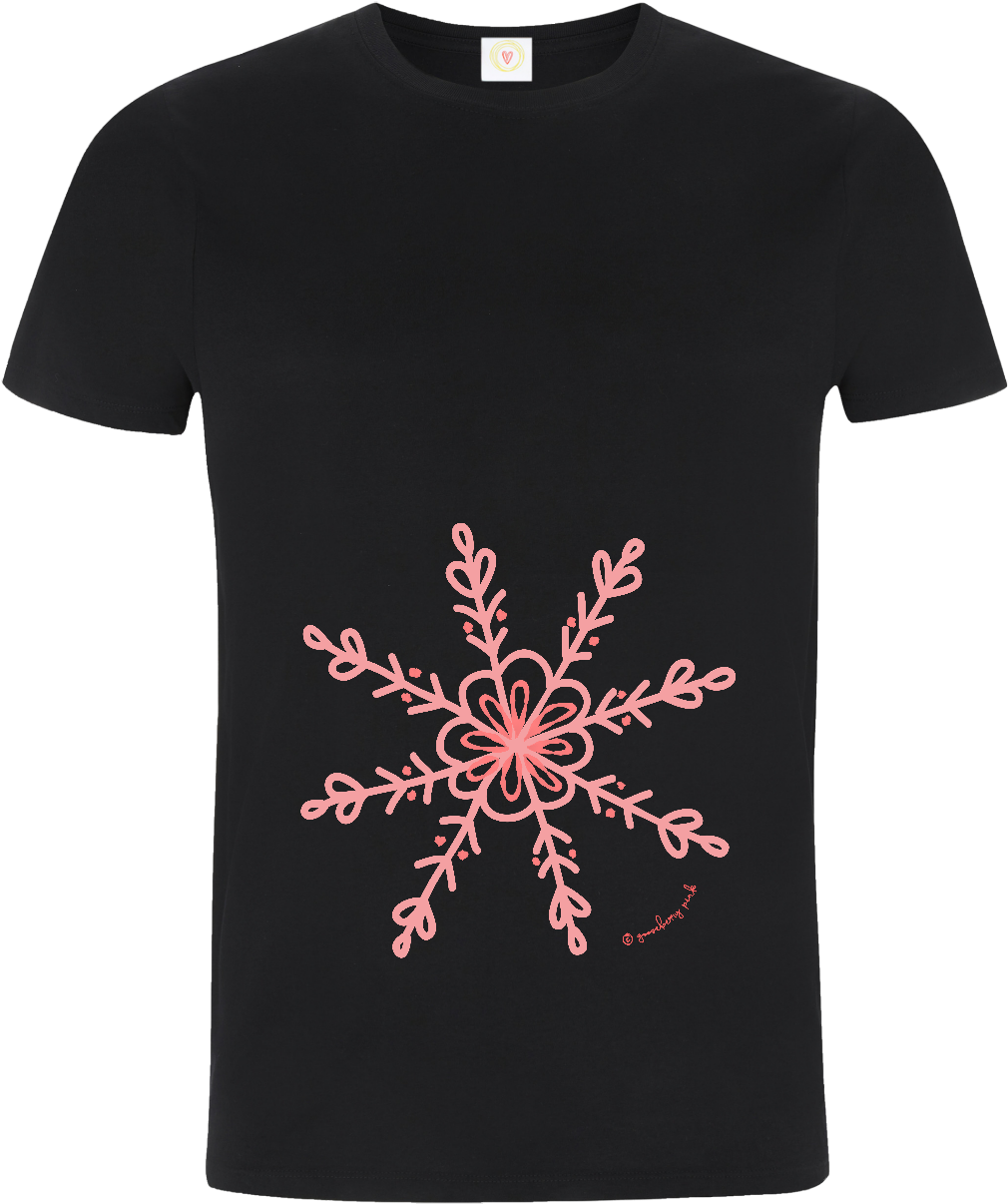Pink Snowflake - T-shirt (1500x1500), Png Download