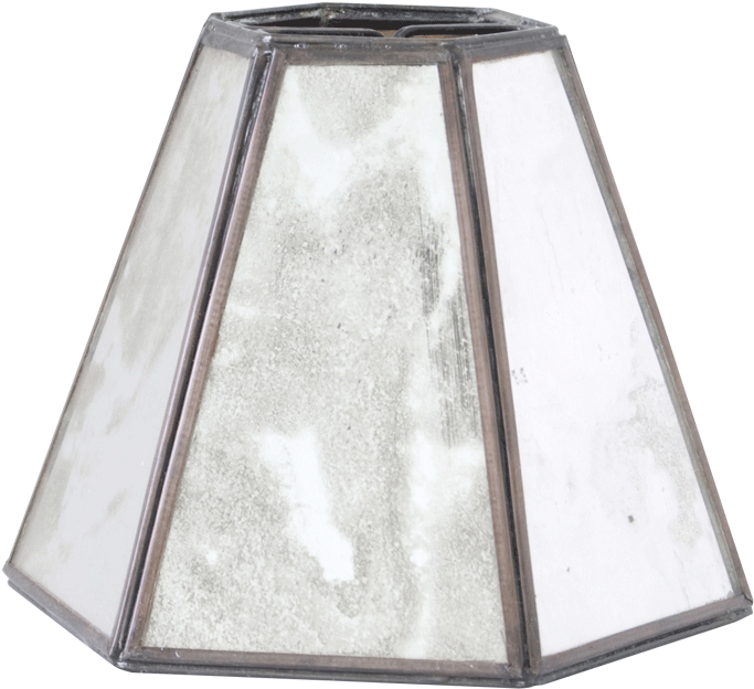Antique Mirror Hexagonal Chandelier Shade, Lamp Shades, (800x800), Png Download