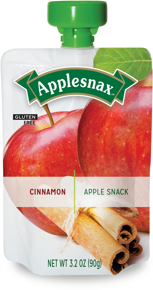 Applesnax Apple & Cinnamon Pouches - Leahy Orchards Inc. (1200x1200), Png Download