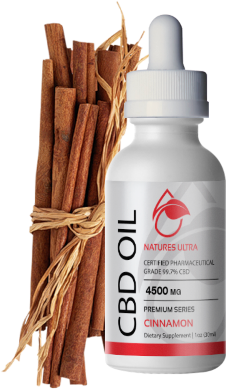 Cinnamon Cbd Oil, Premium Series By Nature's Ultra - Cinnamon (1599x1599), Png Download
