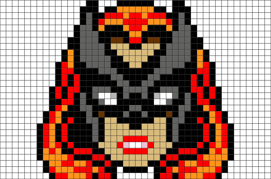 Pixel Art Super Heroine (880x581), Png Download