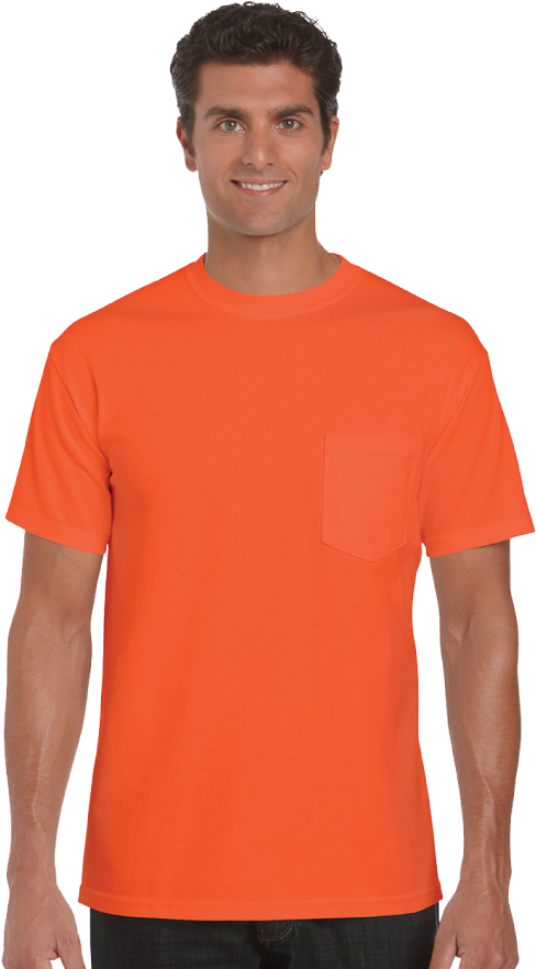 Garment - Red Orange T Shirt Template (750x900), Png Download