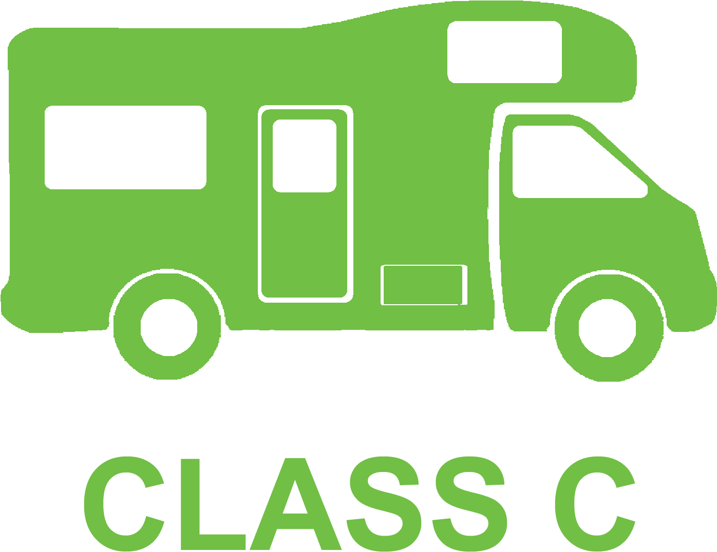 Class C Motorhome - Class C Rv Icon (2100x1124), Png Download