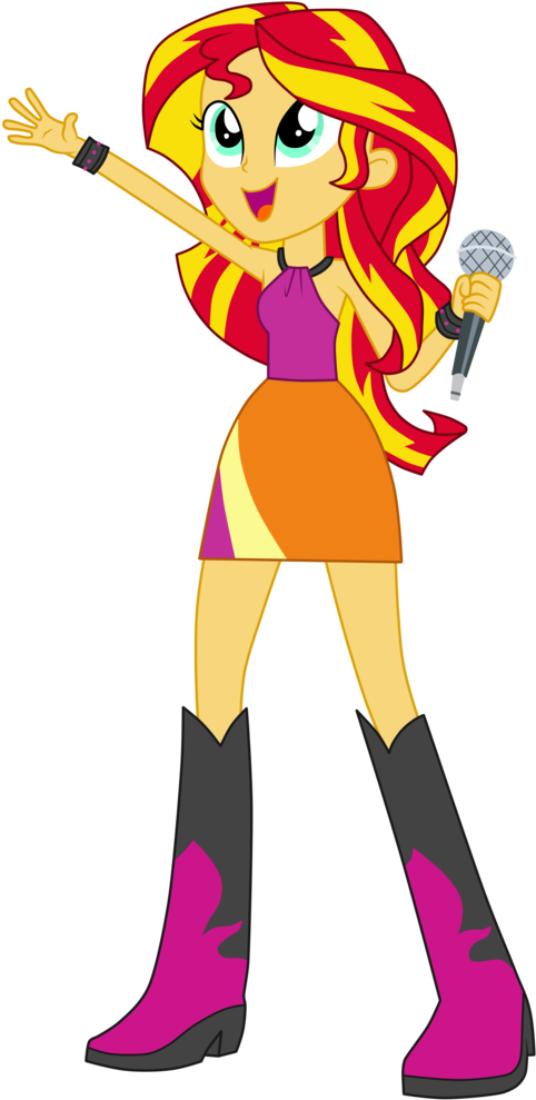 Artist Mixiepie Equestria Girls Rainbow Rocks Safe - Rainbow Rocks Mlp Eg Sunset Shimmer (511x1024), Png Download