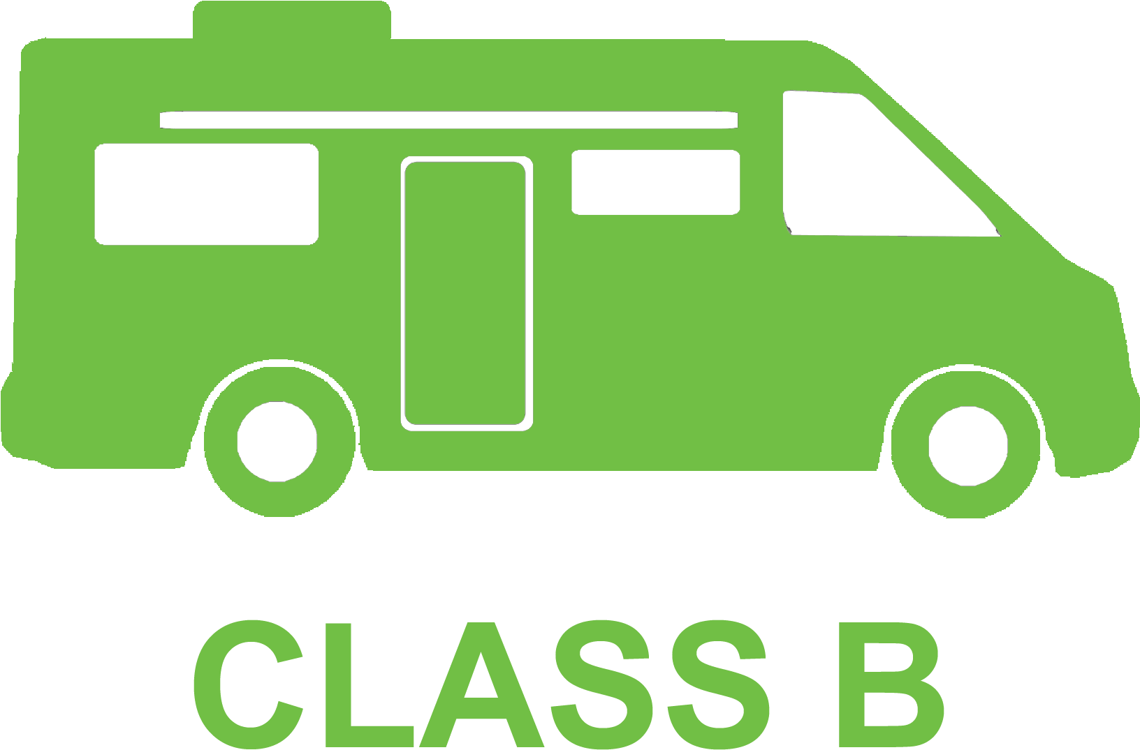 Class B Motorhome - Class A Rv Icon (2100x1124), Png Download