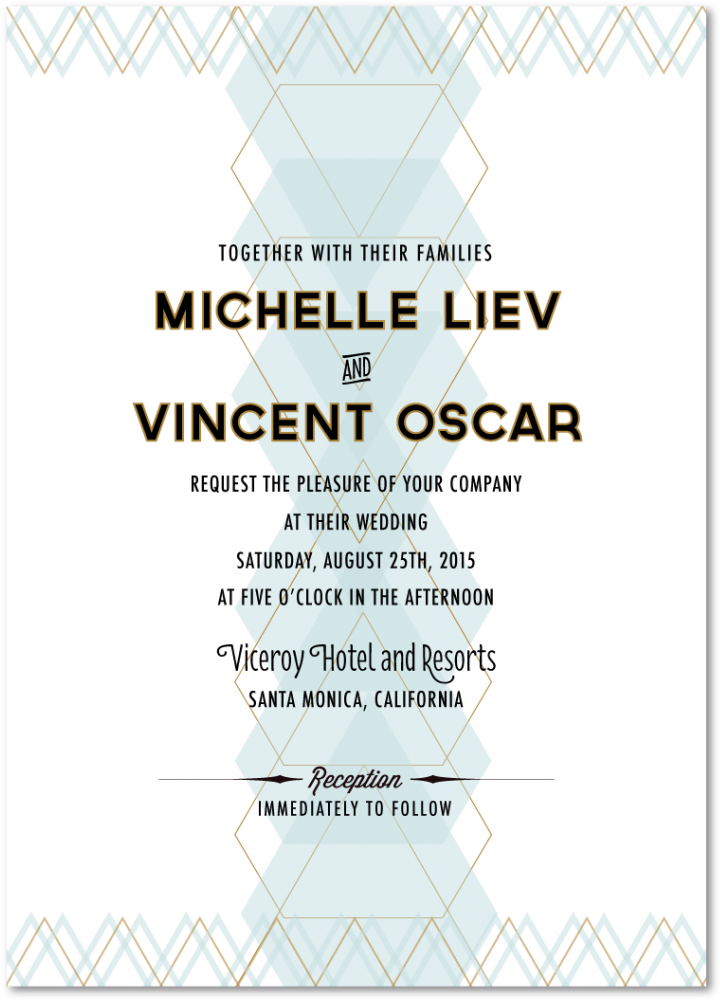 Invitations Wedding Examples Of Text Samples Party - Invitation Card Template Minimalism (853x1024), Png Download