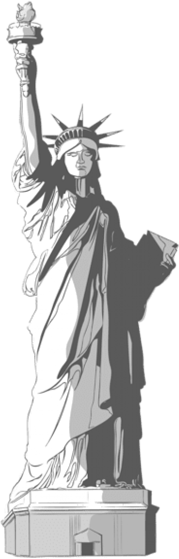 Free Png Statue Of Liberty Png Images Transparent - Statue Of Liberty Clipart Png (480x1166), Png Download